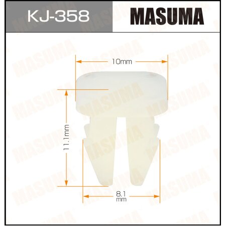 Retainer clip Masuma plastic, KJ-358