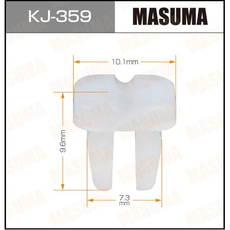 Retainer clip Masuma plastic, KJ-359