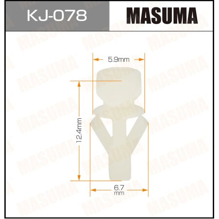 Retainer clip Masuma plastic, KJ-078