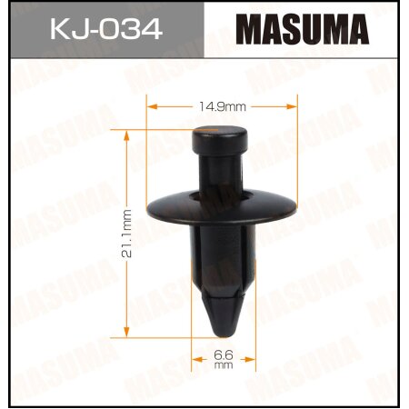 Retainer clip Masuma plastic, KJ-034