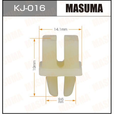 Retainer clip Masuma plastic, KJ-016