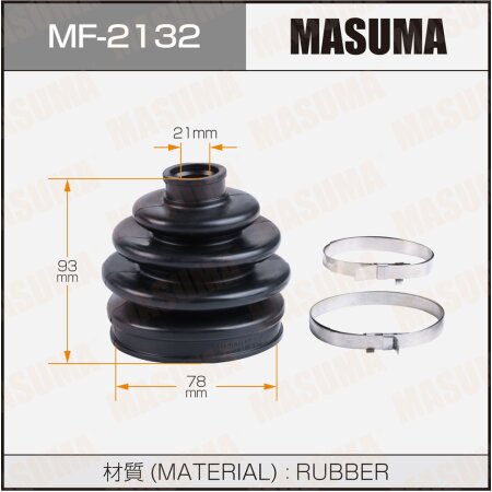 CV Joint boot Masuma (rubber), MF-2132