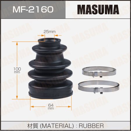 CV Joint boot Masuma (rubber), MF-2160