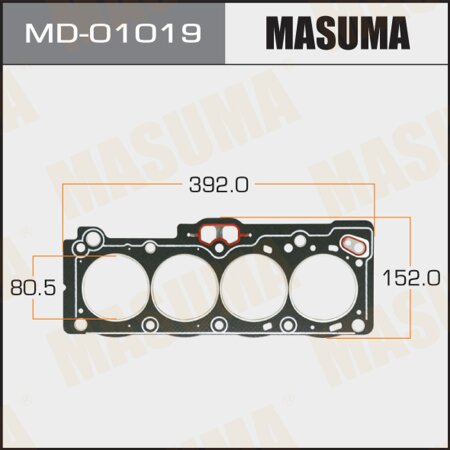 Head gasket (graphene-elastomer) Masuma, thickness 1,60mm, MD-01019