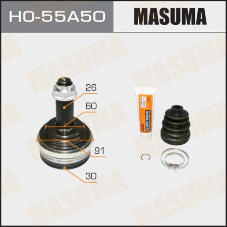 CV joint (outer) Masuma, HO-55A50