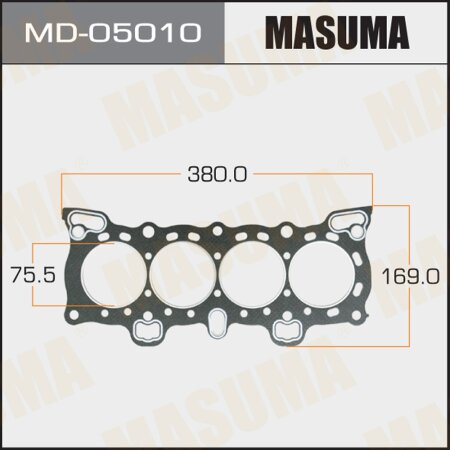 Head gasket (graphene-elastomer) Masuma, thickness 1,60mm, MD-05010