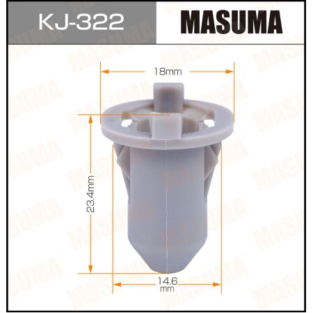 Retainer clip Masuma plastic, KJ-322