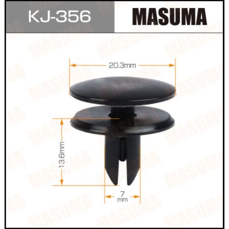 Retainer clip Masuma plastic, KJ-356