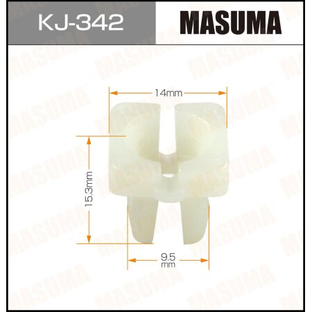 Retainer clip Masuma plastic, KJ-342