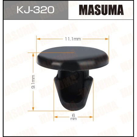 Retainer clip Masuma plastic, KJ-320