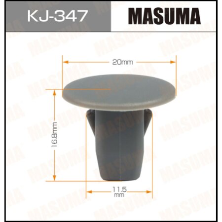 Retainer clip Masuma plastic, KJ-347