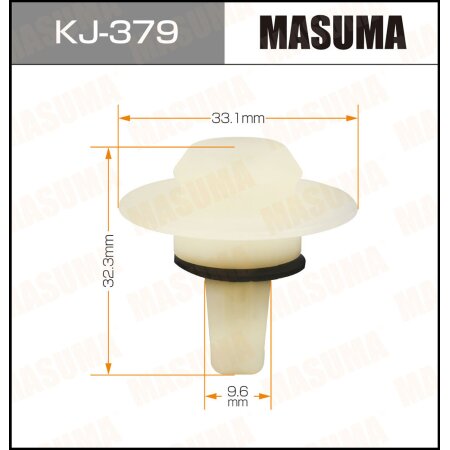 Retainer clip Masuma plastic, KJ-379