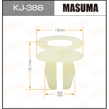 Retainer clip Masuma plastic, KJ-388