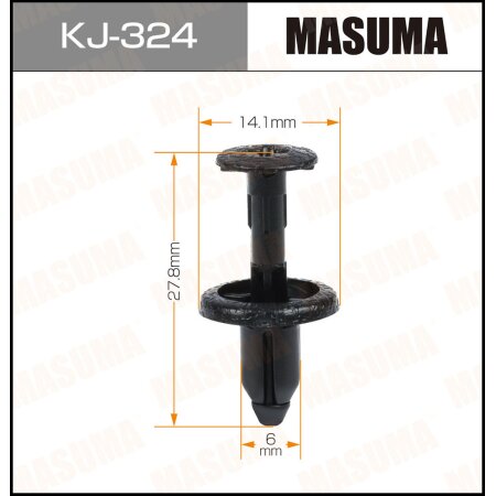 Retainer clip Masuma plastic, KJ-324