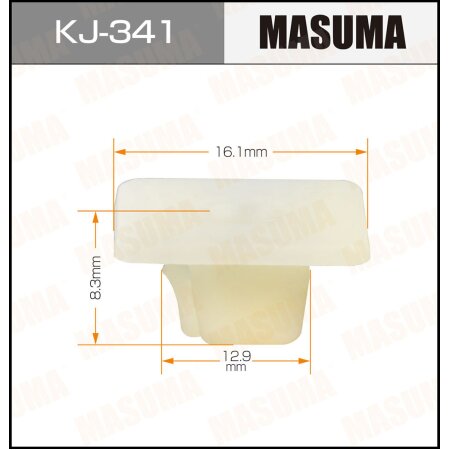 Retainer clip Masuma plastic, KJ-341