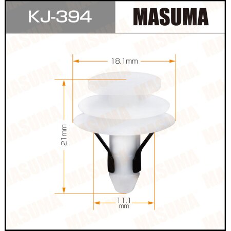 Retainer clip Masuma plastic, KJ-394