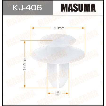 Retainer clip Masuma plastic, KJ-406