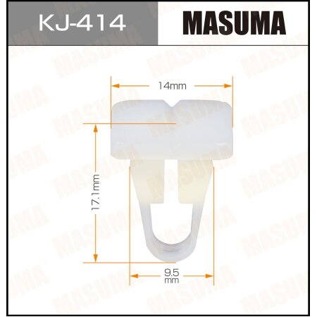 Retainer clip Masuma plastic, KJ-414