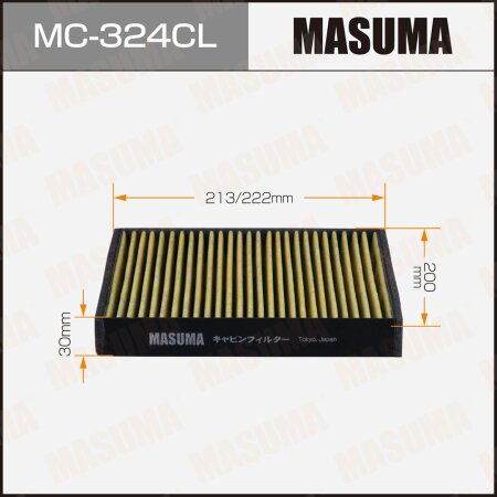 Cabin air filter Masuma charcoal, MC-324CL