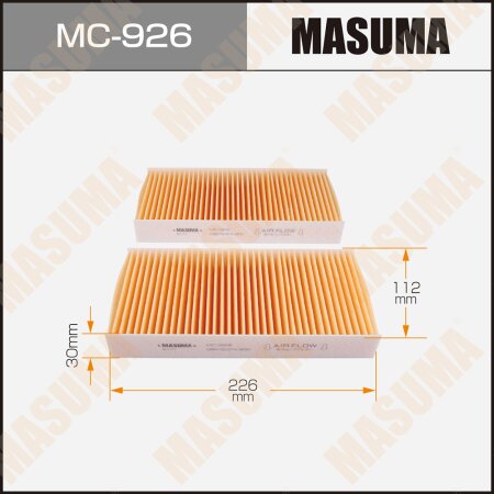 Cabin air filter Masuma, MC-926