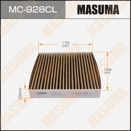 Cabin air filter Masuma charcoal, MC-928CL