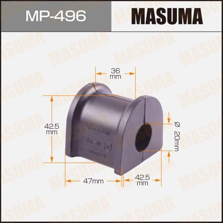 Stabilizer bar bushing Masuma, MP-496