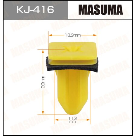 Retainer clip Masuma plastic, KJ-416