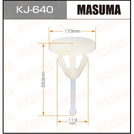 Retainer clip Masuma plastic, KJ-640