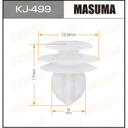 Retainer clip Masuma plastic, KJ-499