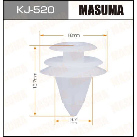 Retainer clip Masuma plastic, KJ-520