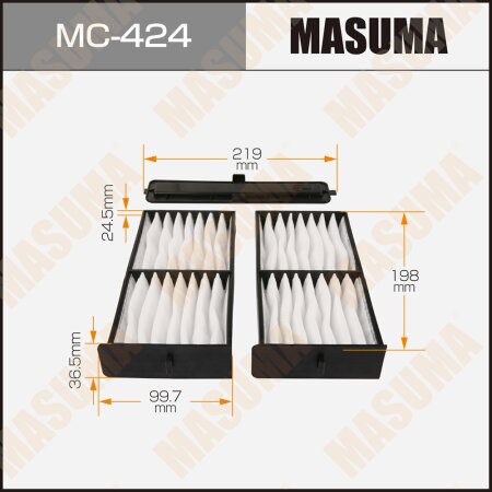 Cabin air filter Masuma, MC-424