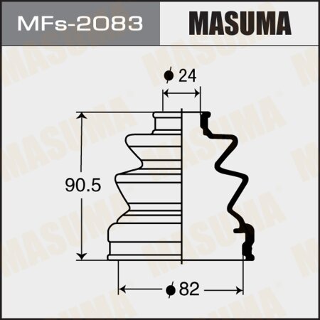 CV Joint boot Masuma (silicone), MFs-2083