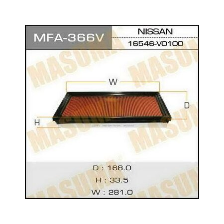 Air filter Masuma, MFA-1050