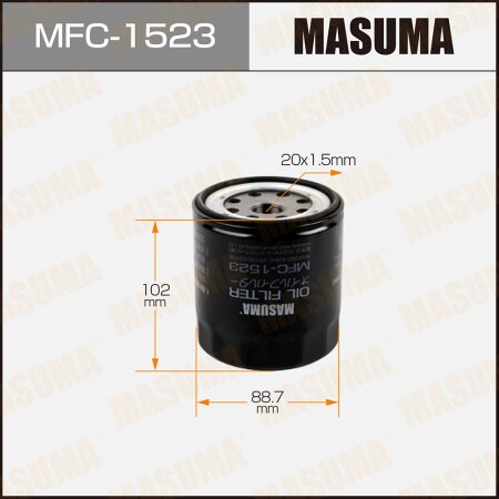 Oil filter Masuma, MFC-1523