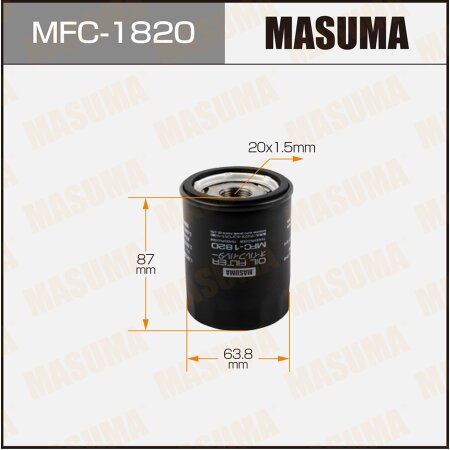 Oil filter Masuma, MFC-1820