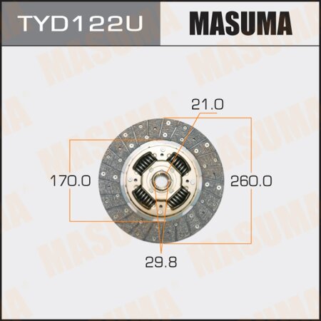 Clutch disc Masuma, TYD122U