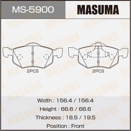 Brake pads Masuma, MS-5900