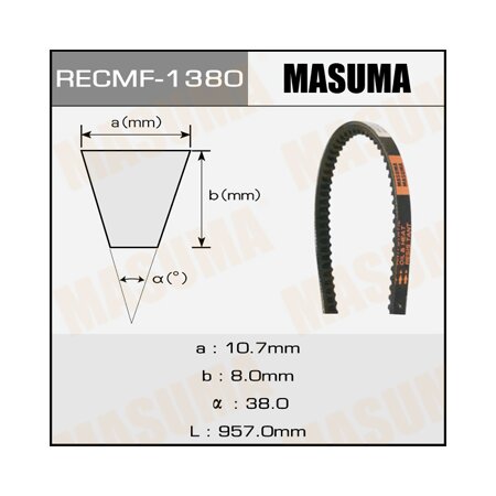 Drive V-Belt Masuma, 10x957 mm, 1380