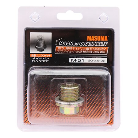 Oil drain plug Masuma (with magnet) M20x1.5, M-51