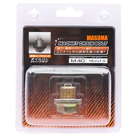 Oil drain plug Masuma (with magnet) M18x1.5, M-40