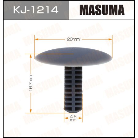 Retainer clip Masuma plastic, KJ-1214