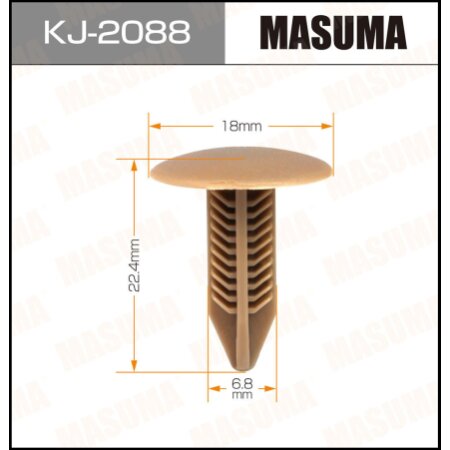 Retainer clip Masuma plastic, KJ-2088