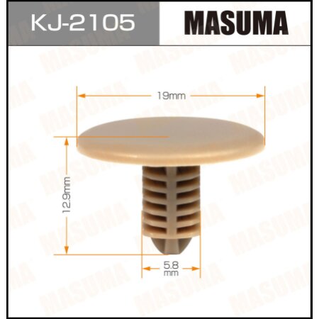 Retainer clip Masuma plastic, KJ-2105