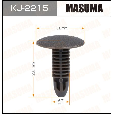 Retainer clip Masuma plastic, KJ-2215