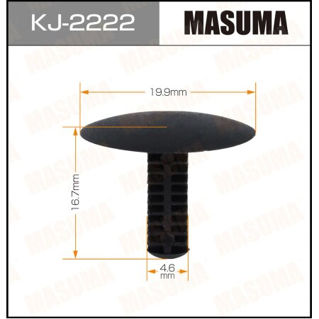 Retainer clip Masuma plastic, KJ-2222