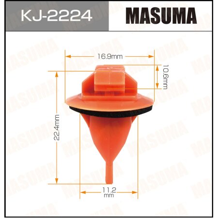 Retainer clip Masuma plastic, KJ-2224