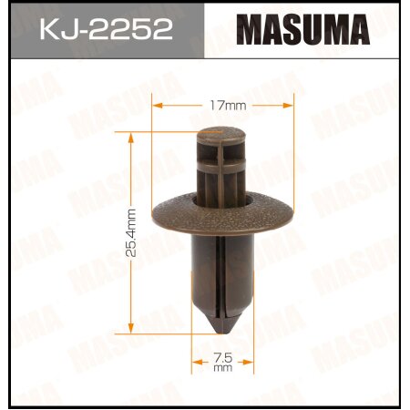 Retainer clip Masuma plastic, KJ-2252