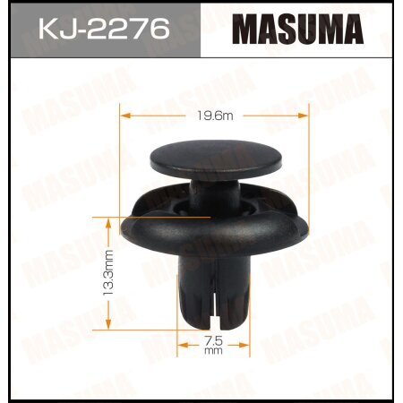 Retainer clip Masuma plastic, KJ-2276