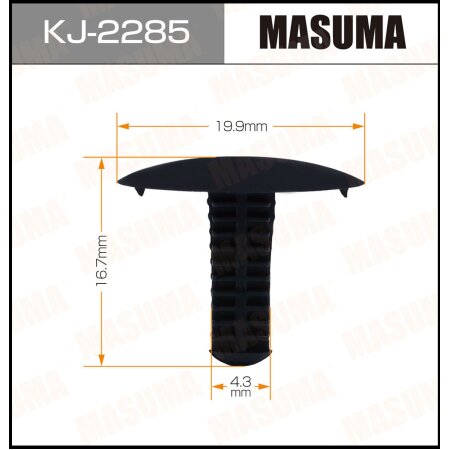 Retainer clip Masuma plastic, KJ-2285