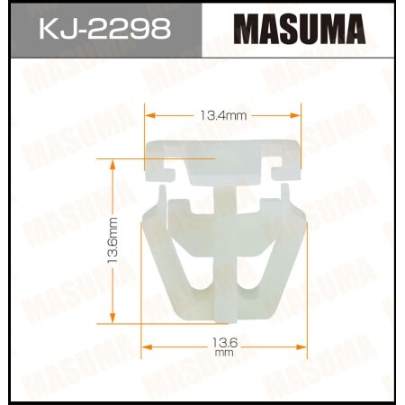 Retainer clip Masuma plastic, KJ-2298